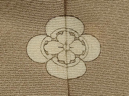 平和屋着物■無地絵羽訪問着 風景地紋 白茶色 正絹 逸品 CABD9755ze