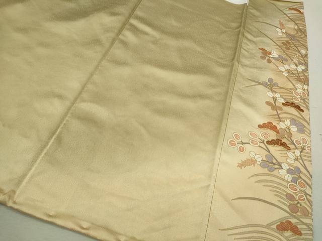 平和屋着物■豪華色留袖 駒刺繍 草花文 暈し染め 金銀彩 正絹 逸品 CABD9756ze