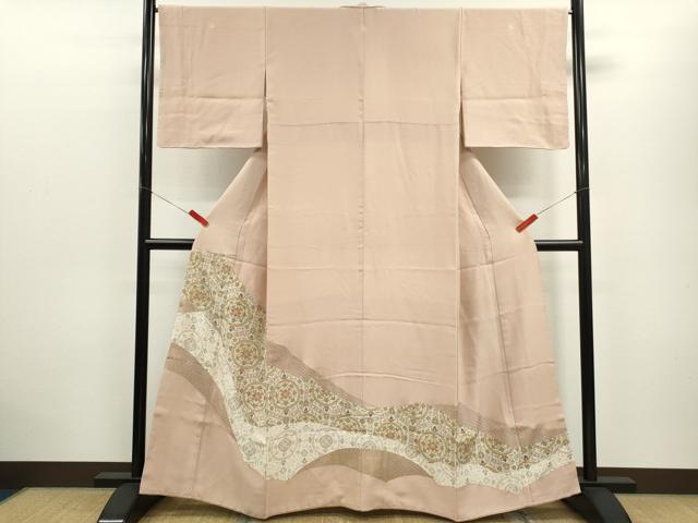 平和屋着物■豪華色留袖　刺繍　正倉院亀甲花文　金彩　正絹　逸品　CABD9764ze
