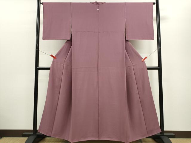 平和屋着物■上質な色無地 京紫色 正絹 逸品 CABD9773ze
