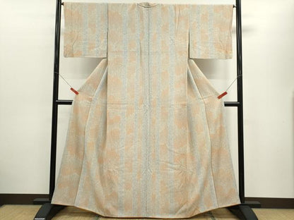 平和屋着物■上質な小紋 草木間道 正絹 逸品 CABD9783ze
