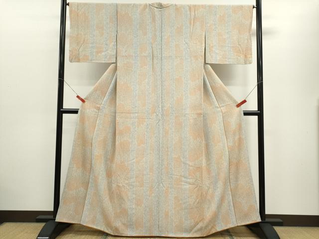 平和屋着物■上質な小紋 草木間道 正絹 逸品 CABD9783ze