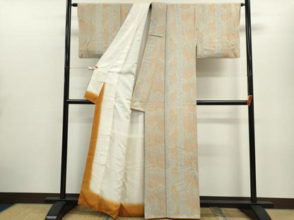 平和屋着物■上質な小紋 草木間道 正絹 逸品 CABD9783ze