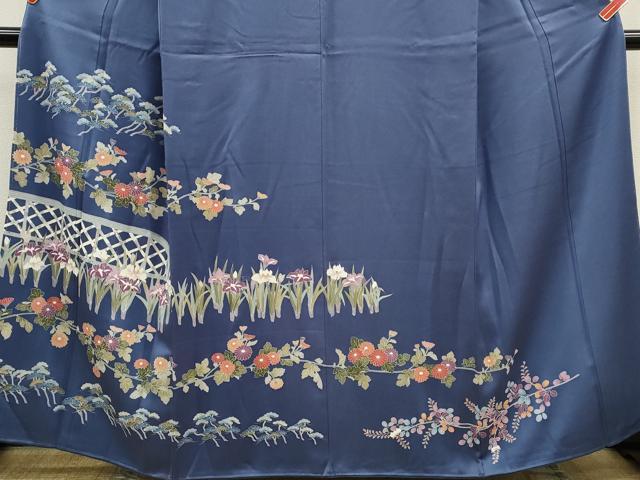 平和屋着物■訪問着 籬枝花文 正絹 逸品 CABD9806ze