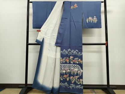 平和屋着物■訪問着 籬枝花文 正絹 逸品 CABD9806ze