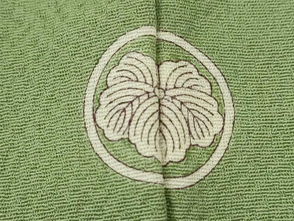 平和屋着物■上質な色無地 若葉色 正絹 逸品 CABD9813ze