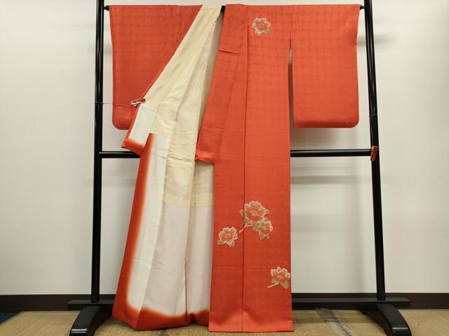 平和屋着物■中国三大刺繍 総相良刺繍 訪問着 枝花文 正絹 逸品 CABD9822ze