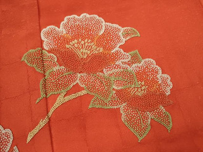 平和屋着物■中国三大刺繍 総相良刺繍 訪問着 枝花文 正絹 逸品 CABD9822ze