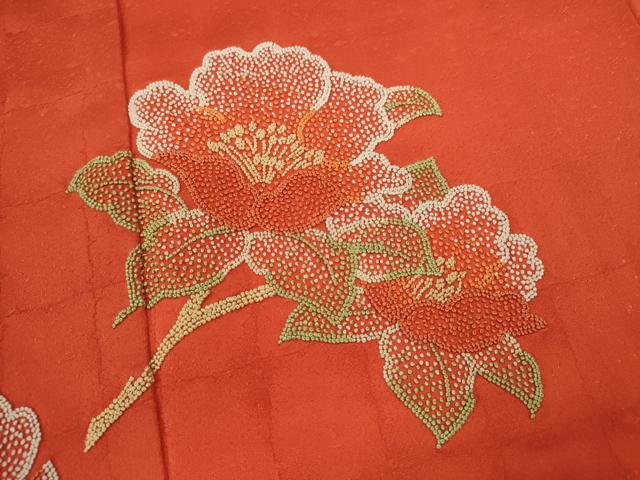 平和屋着物■中国三大刺繍 総相良刺繍 訪問着 枝花文 正絹 逸品 CABD9822ze