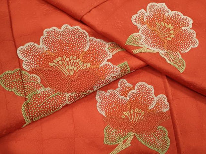 平和屋着物■中国三大刺繍 総相良刺繍 訪問着 枝花文 正絹 逸品 CABD9822ze
