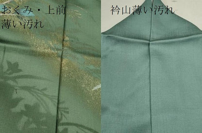 平和屋着物■訪問着 枝花文 暈し染め 金銀彩 正絹 逸品 CABD9823ze