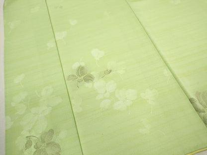平和屋着物■上質な小紋　舞花文　金糸　正絹　逸品　CABD9839ze