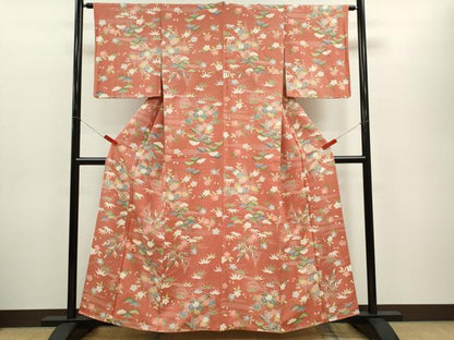 平和屋着物■上質な小紋　御所解文　やまと謹製　正絹　逸品　CABD9849ze