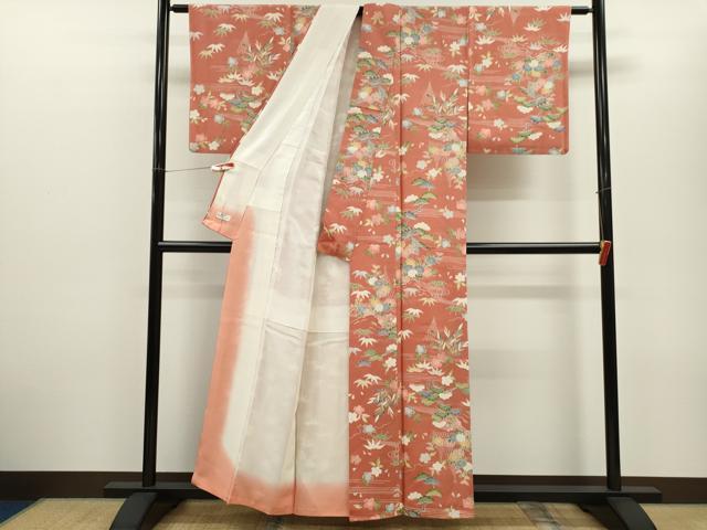 平和屋着物■上質な小紋　御所解文　やまと謹製　正絹　逸品　CABD9849ze