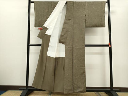 平和屋着物■上質な小紋　源氏車　伊勢丹扱い　正絹　逸品　未使用　CABD9850ze