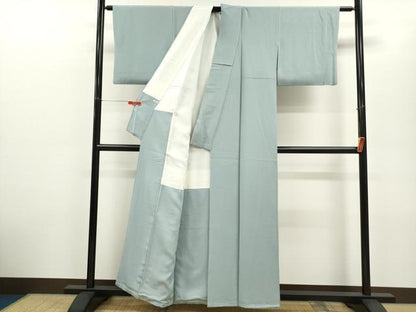 平和屋着物■上質な色無地　浅縹色　正絹　逸品　CABD9858ze