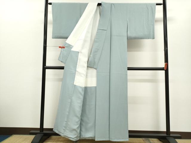 平和屋着物■上質な色無地　浅縹色　正絹　逸品　CABD9858ze