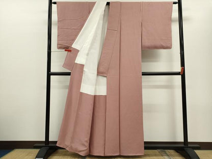 平和屋着物■上質な色無地 吉祥地紋 鴇浅葱色 正絹 逸品 CABD9859ze