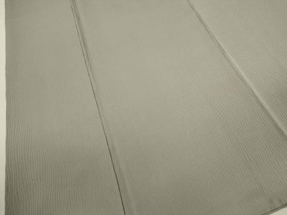平和屋着物■上質な色無地　杢目地紋　桔梗鼠色　正絹　逸品　CABD9864ze