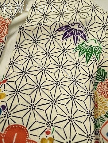 平和屋着物■上質な小紋　型染め　松竹梅冊子草花文　正絹　逸品　CABD9865ze