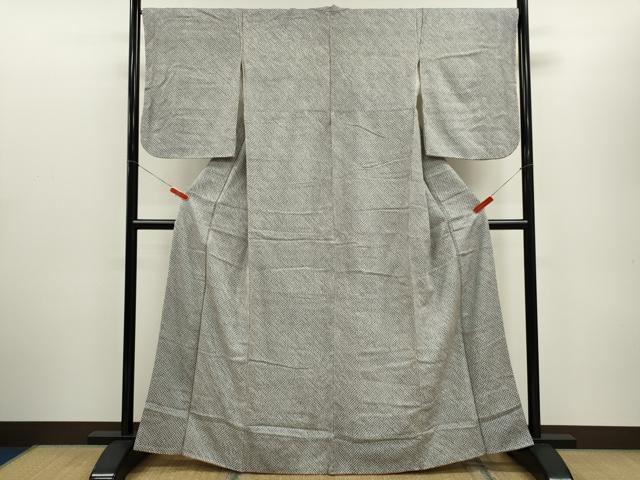 平和屋着物■大変加工の良い総絞り小紋　正絹　逸品　CABD9883ze