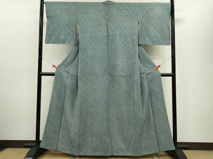 平和屋着物■大変加工の良い総絞り小紋 正絹 逸品 CABD9886ze