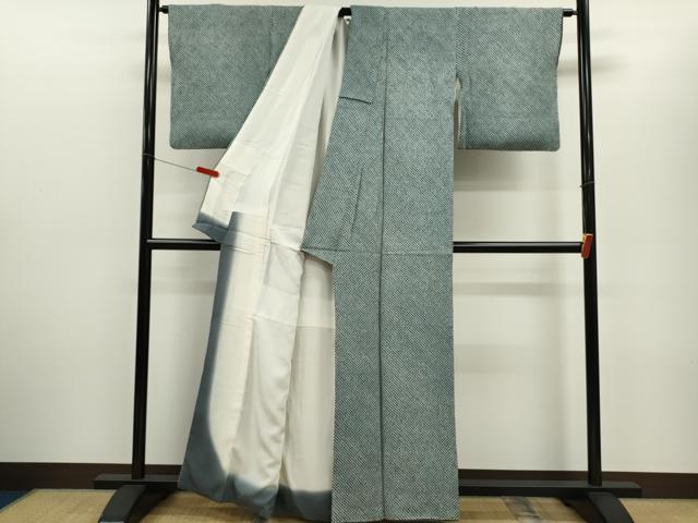 平和屋着物■大変加工の良い総絞り小紋 正絹 逸品 CABD9886ze