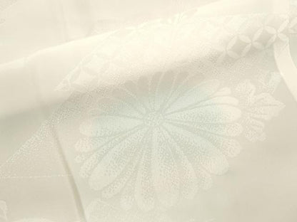 平和屋着物■長襦袢　無双仕立て　松皮菱花地紋　暈し染め　正絹　逸品　CABD9913ze