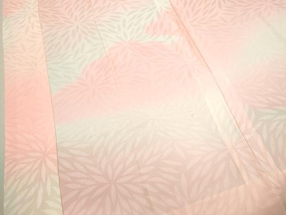 平和屋着物■長襦袢　無双仕立て　雲取り菊地紋　暈し染め　正絹　逸品　CABD9914ze
