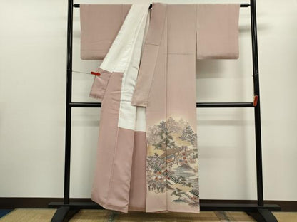 平和屋着物■豪華色留袖 風景草花文 暈し染め 金彩 正絹 逸品 CABD9954ze