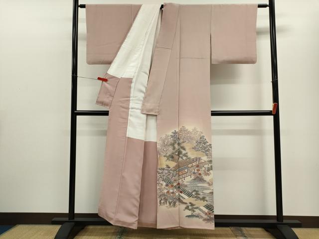 平和屋着物■豪華色留袖 風景草花文 暈し染め 金彩 正絹 逸品 CABD9954ze