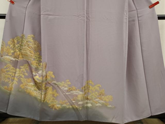 平和屋着物■訪問着 風景文 暈し染め 金銀彩 正絹 逸品  CABD9958ze