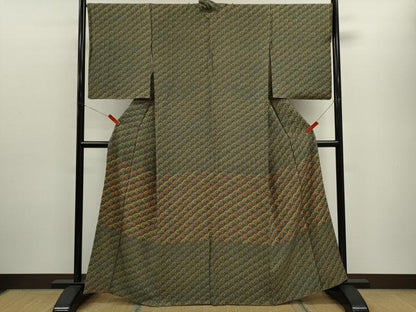 平和屋着物■訪問着 萩 金彩 正絹 逸品 CABD9966ze