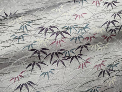 平和屋着物■上質な小紋 笹芝草文 正絹 逸品 CABD9967ze