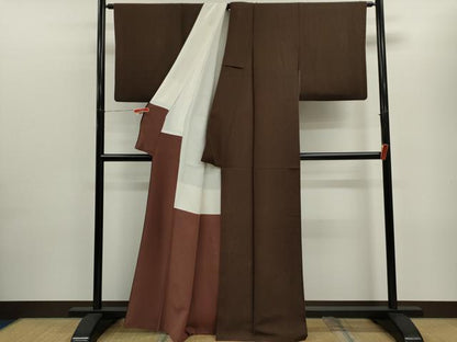 平和屋着物■上質な小紋 草木文 正絹 逸品 CABD9969ze