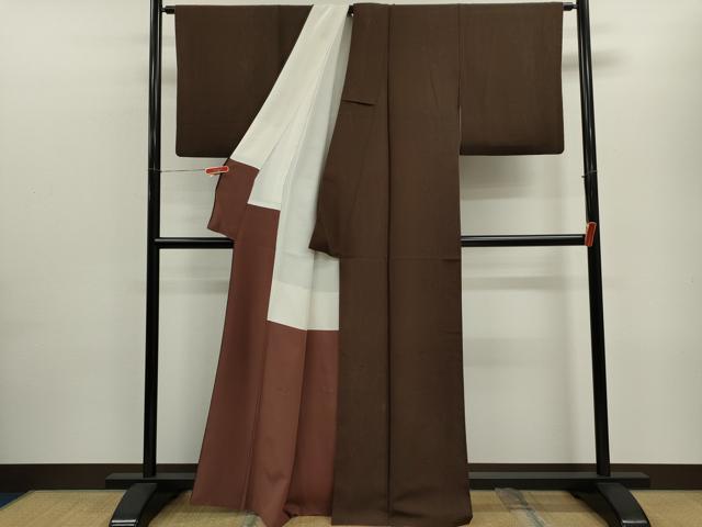 平和屋着物■上質な小紋 草木文 正絹 逸品 CABD9969ze