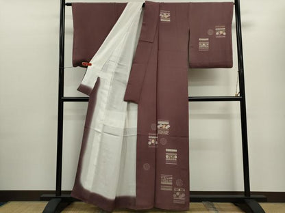 平和屋着物■訪問着 駒刺繍 横段吉祥花文 金彩 正絹 逸品 CABB9970ze