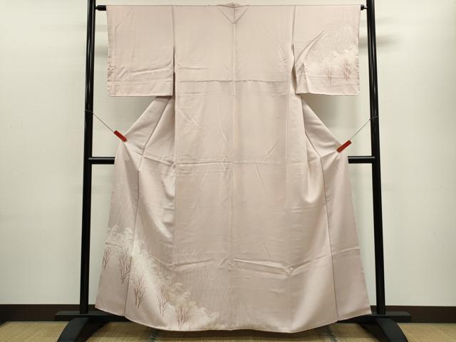 平和屋着物■訪問着 樹林文 たたき染め 正絹 逸品 未使用 CABD9972ze