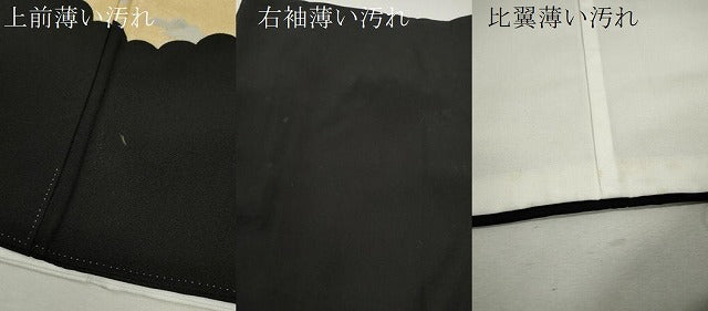 平和屋着物■豪華黒留袖 駒刺繍 孔雀風景花文 金彩 正絹 逸品 CABD9974ze