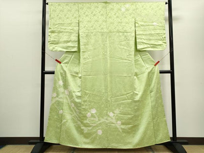 平和屋着物■訪問着　絞り　枝梅文　正絹　逸品　CABD9997ze
