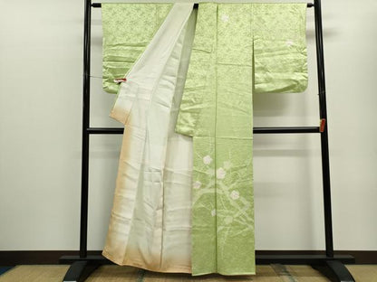 平和屋着物■訪問着　絞り　枝梅文　正絹　逸品　CABD9997ze