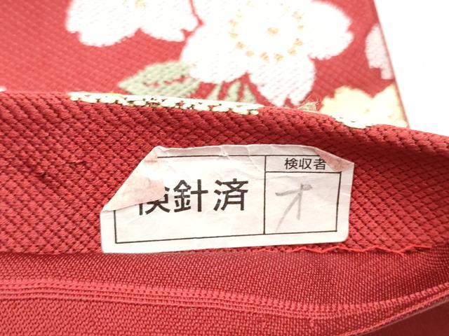 平和屋着物●六通柄袋帯　唐織　舞花文　金糸　正絹　逸品　CABE0023hy