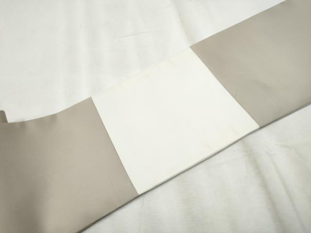 平和屋着物●塩瀬　九寸名古屋帯　幾何学文様　金彩　正絹　逸品　CABE0039hy
