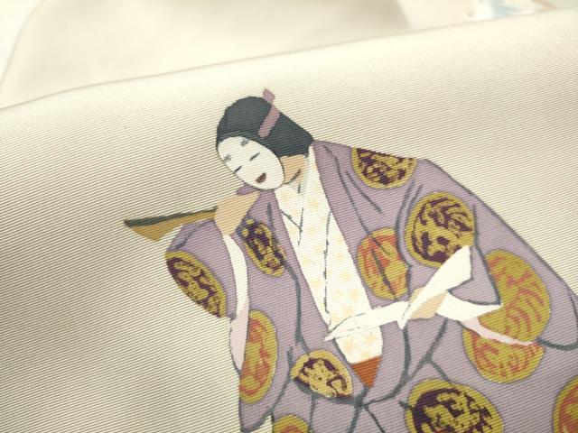 平和屋着物●加賀友禅の巨匠　初代　由水十久　塩瀬　九寸名古屋帯　人物文　正絹　逸品　CABE0059hy