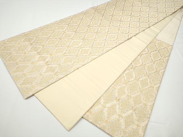 平和屋着物●六通柄袋帯　立涌鳥松竹梅　金銀糸　ますいわ屋扱い　正絹　逸品　CABE0062hy