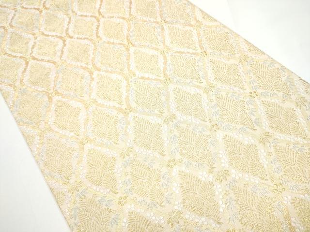 平和屋着物●六通柄袋帯　立涌鳥松竹梅　金銀糸　ますいわ屋扱い　正絹　逸品　CABE0062hy