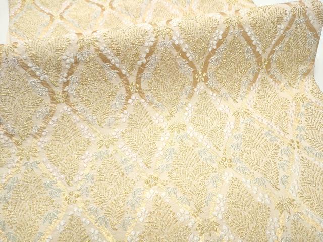 平和屋着物●六通柄袋帯　立涌鳥松竹梅　金銀糸　ますいわ屋扱い　正絹　逸品　CABE0062hy