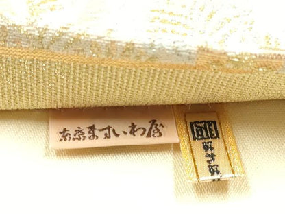 平和屋着物●六通柄袋帯　立涌鳥松竹梅　金銀糸　ますいわ屋扱い　正絹　逸品　CABE0062hy