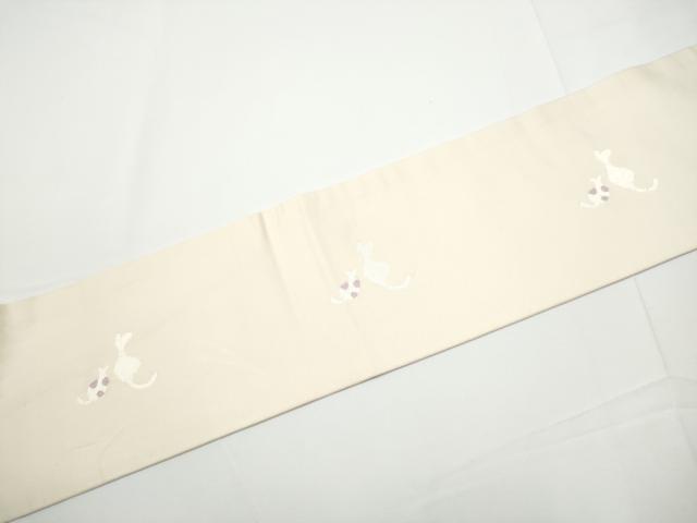 平和屋着物●九寸名古屋帯　唐織　猫　汽車　風船　金糸　正絹　逸品　CABE0127hy 平和屋着物○九寸名古屋帯 唐織 猫 汽車 風船 金糸 正絹 逸品 CABE0127hy