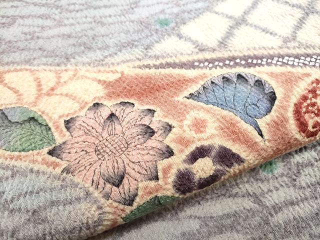 平和屋着物●伝統工芸士　水野保　保辻が花染　九寸名古屋帯　絞り　正絹　逸品　CABE0128hy